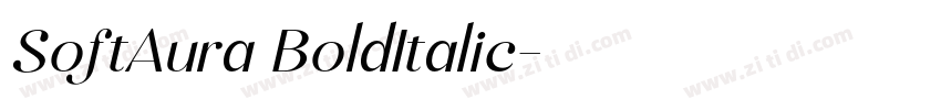 SoftAura BoldItalic字体转换
